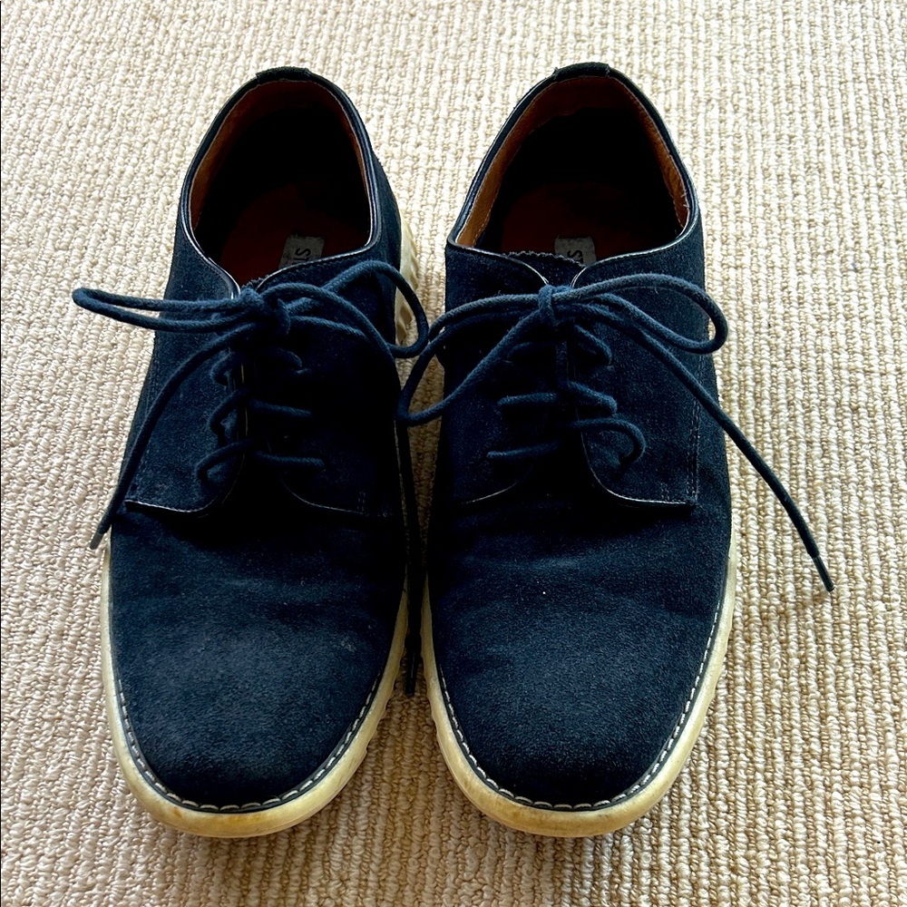 Steve Madden Blue Suede Oxfords